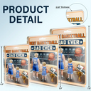 Gift For Father,Dad - Sons,Dad - Children,Sport Dad,Basketball,Dad - Daughters (Young),Happy - 3D Figure Best Basketball Dad Ever - Personalized Custom Shaped Acrylic Plaque