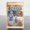 Gift For Father,Dad - Sons,Dad - Children,Sport Dad,Basketball,Dad - Daughters (Young),Happy - 3D Figure Best Basketball Dad Ever - Personalized Custom Shaped Acrylic Plaque