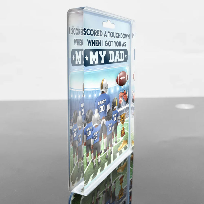 Gift For Father, Dad - Sons, Dad - Children, Sport Dad, Basketball, Dad - Daughters (Young), Happy - 3D Figure I Got You As My Dad - Personalized Custom Shaped Acrylic Plaque