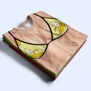Gift For Bestie, Humorous, Beach, Summer, Icon - 3D Funny Body Food Bikini - Personalized Full Print T Shirt