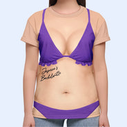 Gift For Bestie, Humorous, Wedding, Icon - 3D Funny Body Bikini Bachelorette Party - Personalized Full Print T Shirt