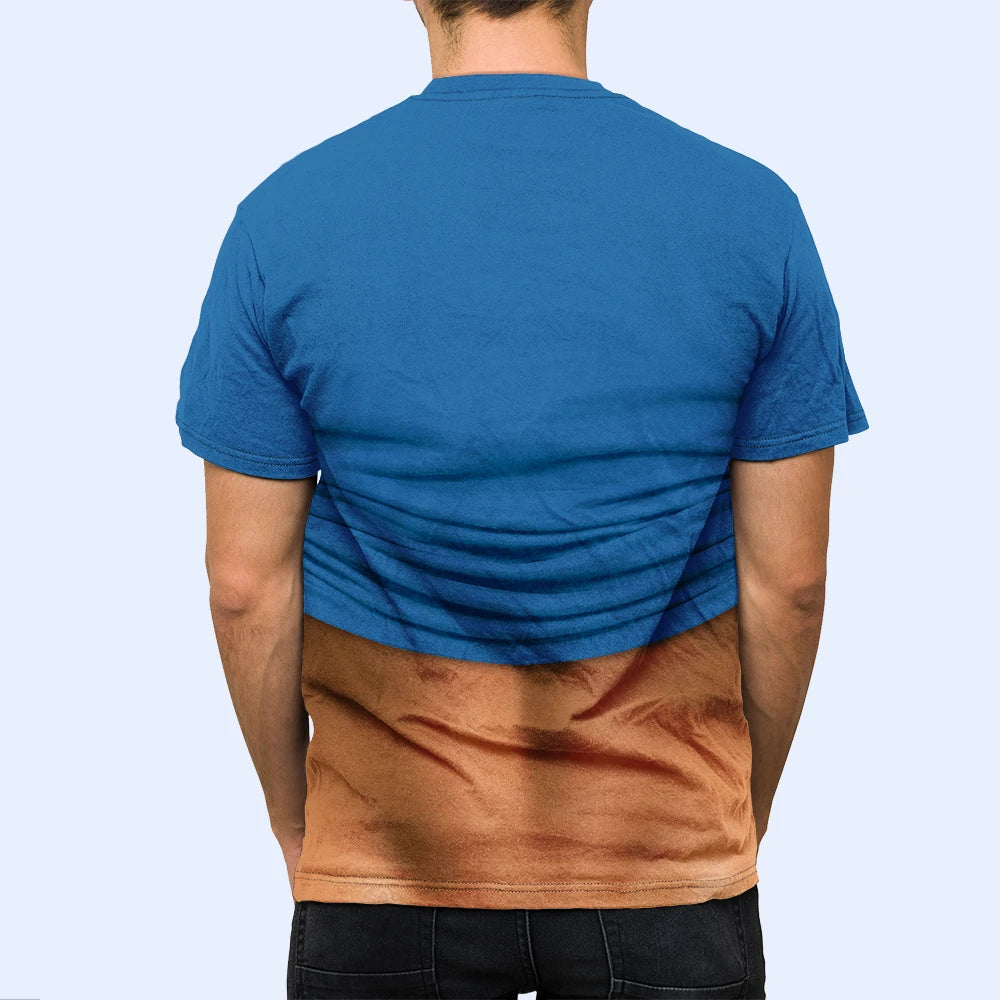 Summer, Gift For Men, Gift For Yourself, Humorous - 3D Funny Hairy Body - Personalized Full Print T Shirt