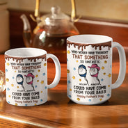 Gift For Father,Top Market,Humorous,Vector - 3D Inflated Effect Funny Something So Fantastic - Personalized White Edge-to-Edge Mug