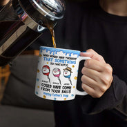 Gift For Father,Top Market,Humorous,Vector - 3D Inflated Effect Funny Something So Fantastic - Personalized White Edge-to-Edge Mug