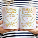 3D Inflated Effect Mother & Daughter A Bond That Can't Be Broken - Personalized White Edge-to-Edge Mug