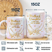 3D Inflated Effect Mother & Daughter A Bond That Can't Be Broken - Personalized White Edge-to-Edge Mug