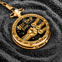 Gift For Father,Gift For Grandpa,Gift For Men,Happy,Independence Day - 3D Metal Effect Best Dad Grandpa Ever - Personalized Pocket Watch