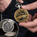 Gift For Brothers,Gift For Sibling,Cousin,Gift For Men,Happy,Gift For Husband,Gift For Son,Gift For Grandkids - 3D Metal Effect Congrats On Being My Brother - Personalized Pocket Watch
