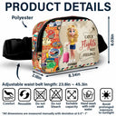 Gift For Yourself,Gift For Men,Gift For Women,Travel,Happy - 3D Person And So The Adventure Begins Travel Lover - Personalized Crossbody Belt Bag