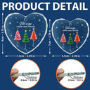 3D Effect Pine Trees Brothers & Sisters Forever Linked Together - Personalized Glass Ornament