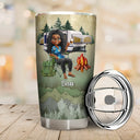 Camping,Campsite,Funny - 3d Effect Iwishabish Woods Camping - Personalized Tumbler