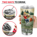 Camping,Campsite,Funny - 3d Effect Iwishabish Woods Camping - Personalized Tumbler