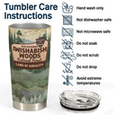 Camping,Campsite,Funny - 3d Effect Iwishabish Woods Camping - Personalized Tumbler