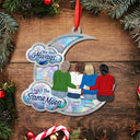 Gift For Bestie,Gift For Sisters,Love,Christmas - Besties Sister I Got To Choose Love You To The Moon - Personalized Metal Ornament