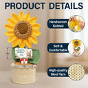 Memorial,Custom Photo,Love,Pet Lovers - Custom Photo Memorial Your Light Will Always Shine In My Heart - Personalized Crochet Plant Pot