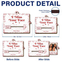 Gift For Bestie,Gift For Sisters,Love,Christmas - Custom Photo Bestie Long Distance The Miles Don't Matter - Personalized Wooden Slide Ornament