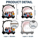 Gift For Mother, Gift For Daughter, Love - Mother And Daughter Forever Linked Together Heart By Heart - Personalized Window Hanging Suncatcher Ornament