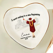 A Sweet Ending To A New Beginning - Personalized Ring Dish