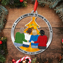 Gift For Bestie, Christmas, Love - Bestie A Long Time To Grow Old Friends - Personalized Metal Ornament