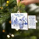 Gift For Couples,Old Couples,Christmas,Love - Couple Together When We Get To The End - Personalized Wooden Slide Ornament