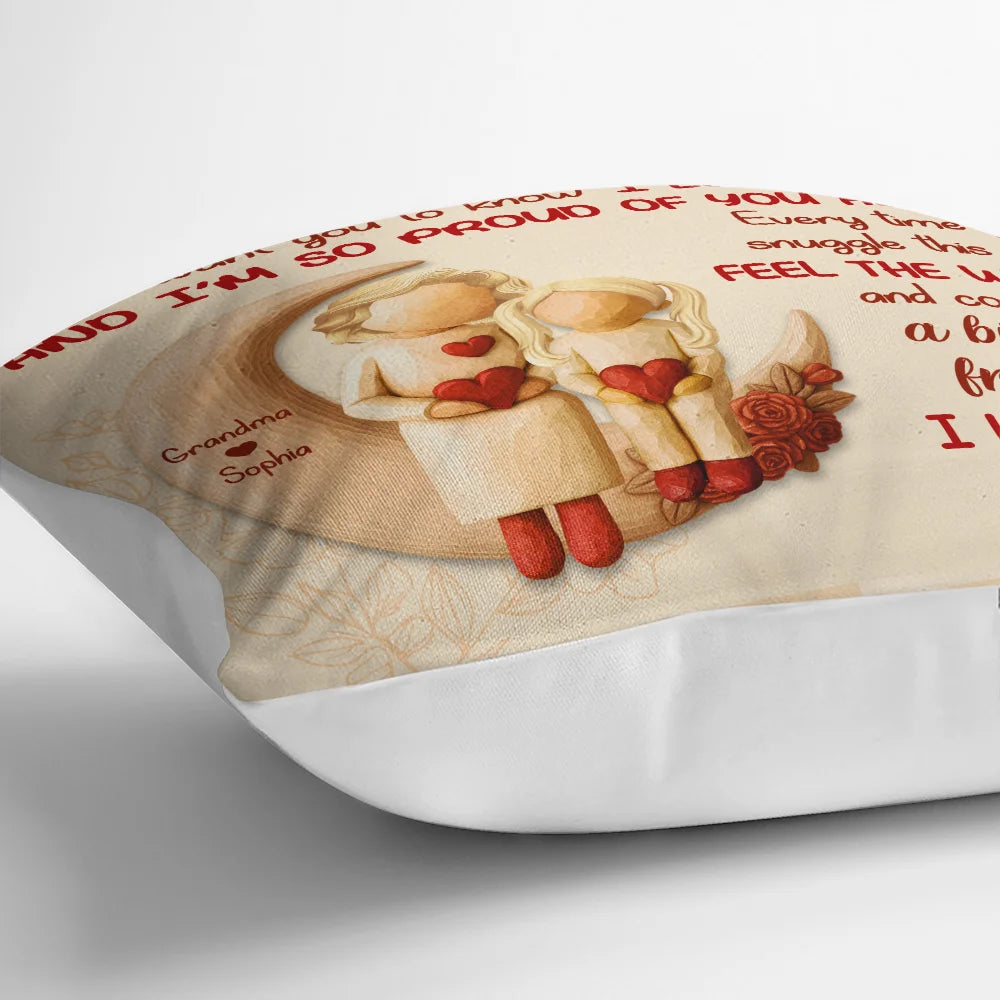 Grandma - Grandkids, Gift For Grandkids, Mom - Children, Love - A Big Hug From Mom Grandma - Personalized Pillow