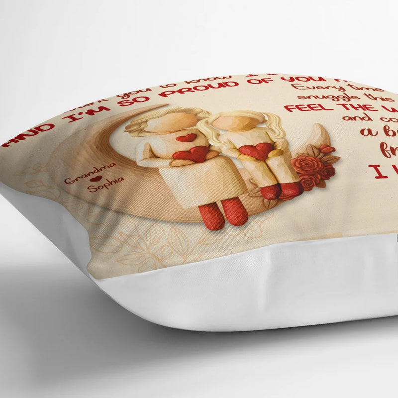 Grandma - Grandkids, Gift For Grandkids, Mom - Children, Love - A Big Hug From Mom Grandma - Personalized Pillow