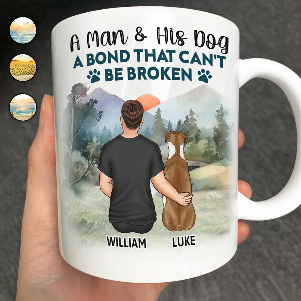 Un lien indéfectible - Cadeau pour les amoureux des chiens et les mamans de chiens - Mug personnalisé