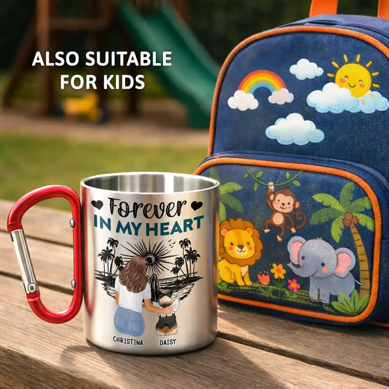 Dog Lovers, Love, Pet Lovers - A Bond That Can't Be Broken - Personalized Carabiner Mug