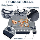 Funny,Cat Mom,Cat Lovers,Cat Dad,Christmas - A Bond That Can't Be Broken - Personalized Unisex Ugly Sweater