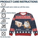 Funny,Cat Mom,Cat Lovers,Cat Dad,Christmas - A Bond That Can't Be Broken - Personalized Unisex Ugly Sweater