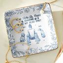 Dog Lovers, Pet Lovers, Cat Lovers, Love, Dog Mom - A Bond That Can't Be Broken Dog Toile - Personalized Ring Dish