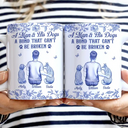 Dog Lovers, Dog Mom, Dog Dad, Pet Lovers, Happy - A Bond That Can't Be Broken Dog Toile - Personalized White Edge-to-Edge Mug
