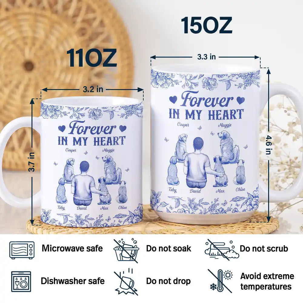 Dog Lovers, Dog Mom, Dog Dad, Pet Lovers, Happy - A Bond That Can't Be Broken Dog Toile - Personalized White Edge-to-Edge Mug