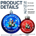 Gift For Sibling,Gift For Sisters,Gift For Brothers,Family,Christmas,Happy,Cousin - A Cousin Is A Little Bit Of Childhood - Personalized Ball Ornament