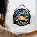 Gift For Sibling, Gift For Sisters, Happy, Christmas, Family, Gift For Brothers - A Cousin Is A Little Bit Of Childhood - Personalized Window Hanging Suncatcher Ornament
