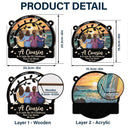 Gift For Sibling, Gift For Sisters, Happy, Christmas, Family, Gift For Brothers - A Cousin Is A Little Bit Of Childhood - Personalized Window Hanging Suncatcher Ornament