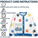 Dog Lovers,Happy - A Crazy Dog Lady - Personalized Cardigan