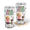 Pet Lovers,Pet Mom,Pet Dad,Dog Lovers,Dog Mom,Dog Dad,Happy,Non-Eng - Dog Mom Dog Dad Sitting - 3D Inflated Effect Printed Tumbler, Personalized Tumbler