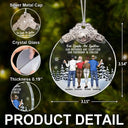 Gift For Bestie,Gift For Sisters,Happy,Gifts For Colleagues,Christmas - A Friend Is God's Way Of Making Sure We Never Walk Alone - Personalized Glass Ornament With Silver Cap