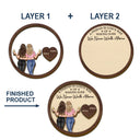 Gift For Bestie, Old Best friends, Happy - A Friend Is God's Way Of Making Sure We Never Walk Alone - Personalized Custom Shaped Car Visor Clip