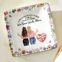 Gift For Bestie,Old Best friends,Happy - A Friend Is God's Way Of Making Sure We Never Walk Alone - Personalized Ring Dish