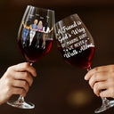 Gift For Bestie, Gift For Sisters, Gift For Women, Gifts For Colleagues, Happy - A Friend Is God's Way Of Making Sure We Never Walk Alone - Personalized Wine Glass