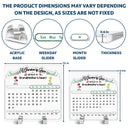 Family, Christmas, Gift For Mother, Gift For Grandma, Gift For Aunt - A Garden Of Love Grows In Heart - Personalized Acrylic Perpetual Desk Calendar