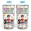 Pet Lovers,Pet Mom,Pet Dad,Dog Lovers,Dog Mom,Dog Dad,Happy - A Girl And Her Dog - 3D Inflated Effect Printed Tumbler, Personalized Tumbler