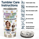 Pet Lovers,Pet Mom,Pet Dad,Dog Lovers,Dog Mom,Dog Dad,Happy - A Girl And Her Dog - 3D Inflated Effect Printed Tumbler, Personalized Tumbler