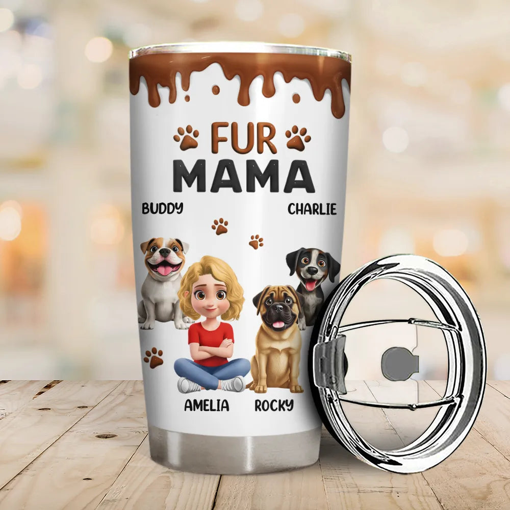 Dog Lovers,Dog Mom,Dog Dad,Pet Lovers,Happy - A Girl And Her Dog A Bond That Can't Be Broken - Personalized Tumbler