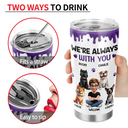 Dog Lovers,Dog Mom,Dog Dad,Pet Lovers,Happy - A Girl And Her Dog A Bond That Can't Be Broken - Personalized Tumbler