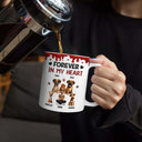 Dog Lovers,Dog Mom,Dog Dad,Pet Lovers,Happy - A Girl And Her Dog A Bond That Can't Be Broken - Personalized White Edge-to-Edge Mug