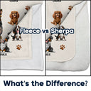 Dog Lovers,Dog Mom,Dog Dad,Pet Lovers,Happy - A Girl And Her Dog A Bond That Can't Be Broken - Personalized Fleece Blanket, Sherpa Blanket