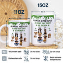 Dog Lovers,Dog Mom,Dog Dad,Pet Lovers,Happy - A Girl And Her Dog A Bond That Can't Be Broken - Personalized White Edge-to-Edge Mug